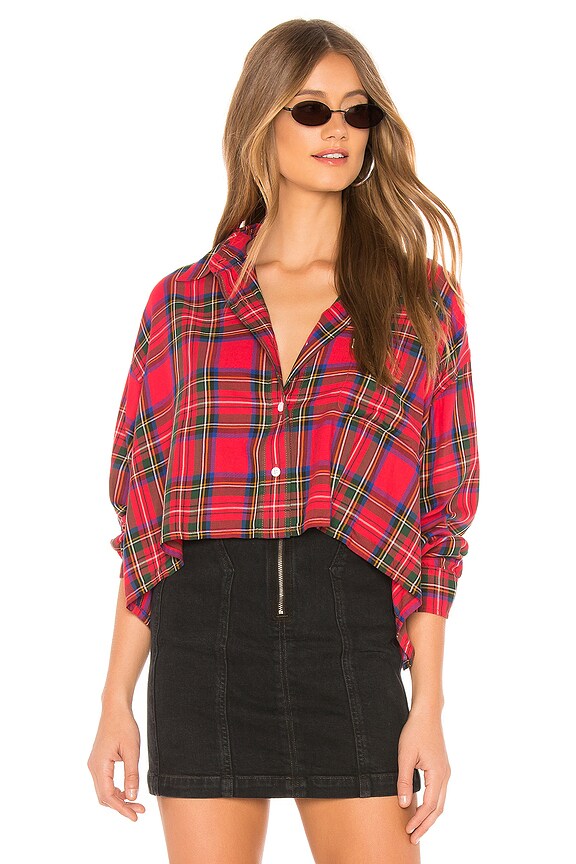 view 1 of 4 Selah Shirt Jacket in Poppy Lychee