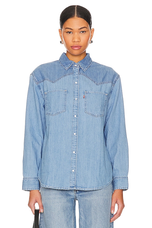 view 2 of 5 Teodora Western Shirt in Off To The Ranch