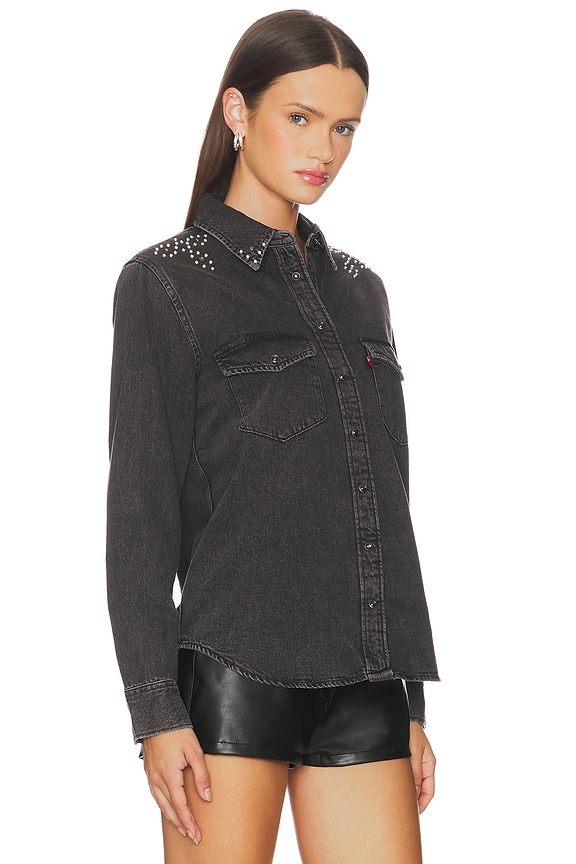 view 2 of 5 CHEMISE ICONIC WESTERN in Bejeweled Western