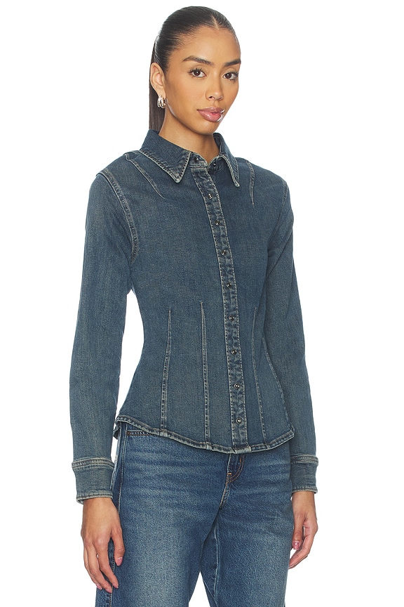 view 2 of 4 Long Sleeve Shaped Shirt in Dolly Pardon Me