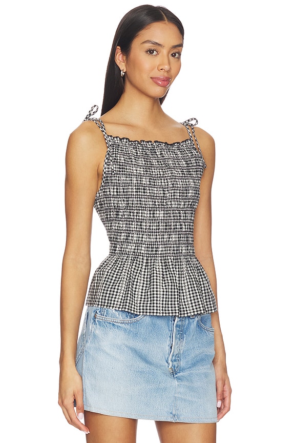 view 2 of 5 Monaco Blouse in Springtime Dobby Gingham