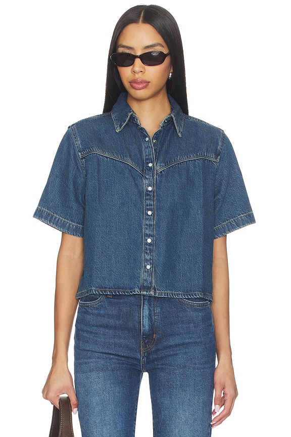 view 1 of 4 CAMISA DENIM LOGAN in Tencel Tinted Times