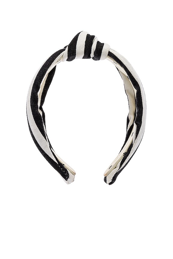 view 2 of 3 Woven Headband in Black & White