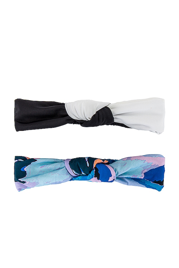 view 2 of 2 X Solid & Striped Betty Headband Set in Distortia