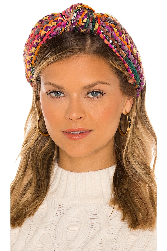 view 1 of 3 Sweater Knotted Headband in Desert Rainbow in Rainbow Multi 999