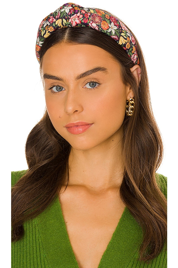 view 1 of 3 X Liberty London Knotted Headband in Royal Garland