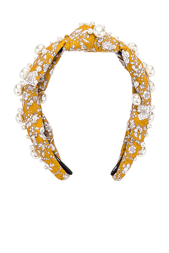 view 2 of 3 X Liberty London Multi Pearl Knotted Headband in Summer Blooms