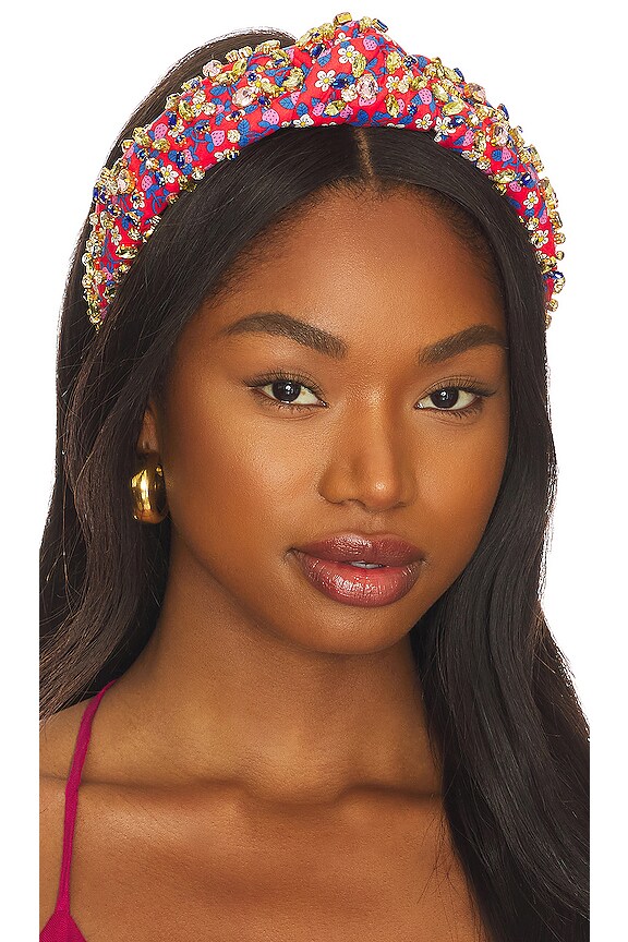 Lele Sadoughi X Liberty London Mixed Crystal Knotted Headband In ...