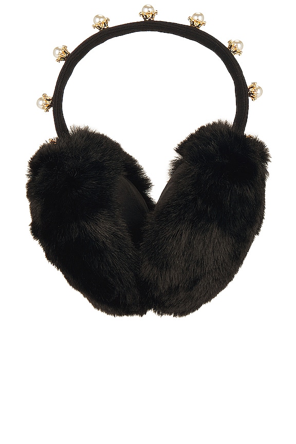 view 2 of 3 Pearl Starburst Earmuffs in Jet