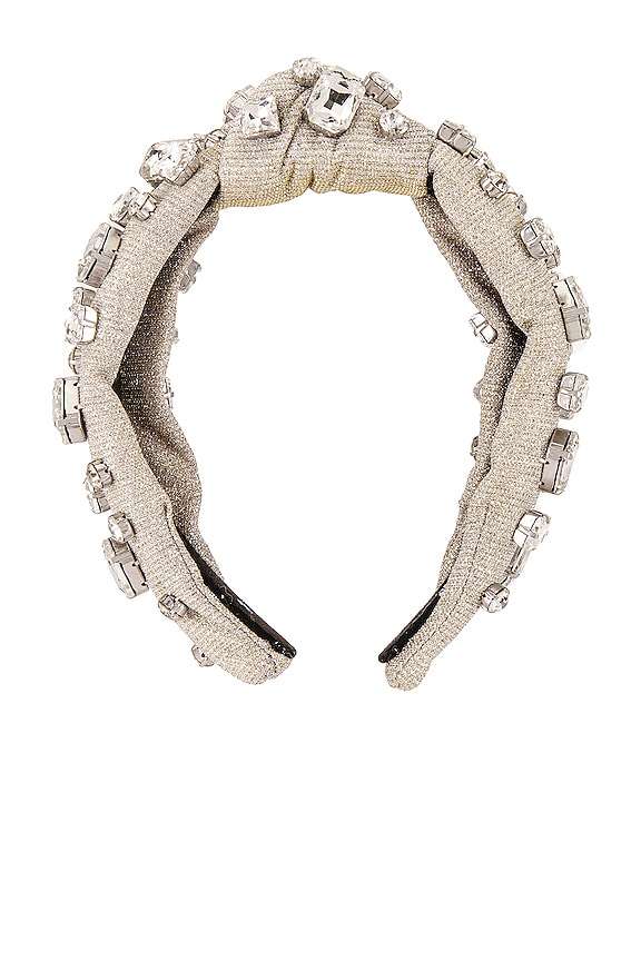 view 2 of 3 BANDA PELO RECTANGLE CRYSTAL KNOTTED in Silver