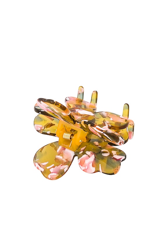 view 2 of 2 Lily Claw Clip in Amber Swirl