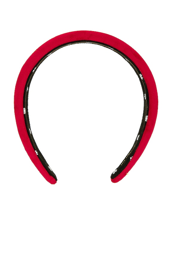 view 2 of 3 Velvet Alice Headband in Crimson