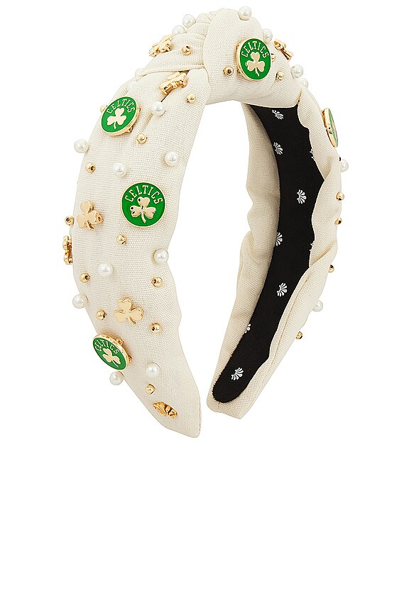 view 2 of 4 BOSTON CELTICS EMBELLISHED 헤드밴드 in Ivory