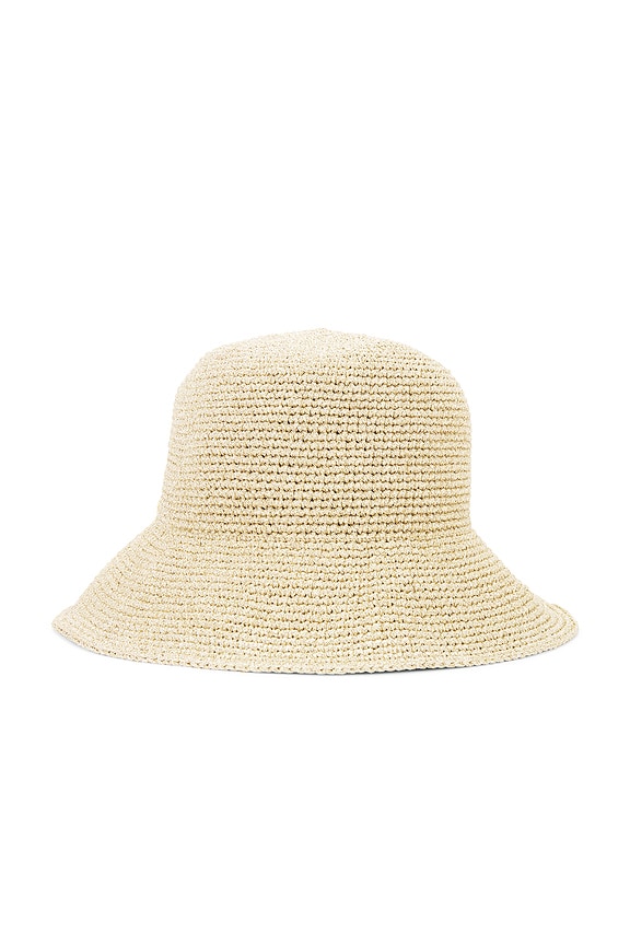 view 2 of 4 METALLIC YARN CROCHET バケットハット in Gold