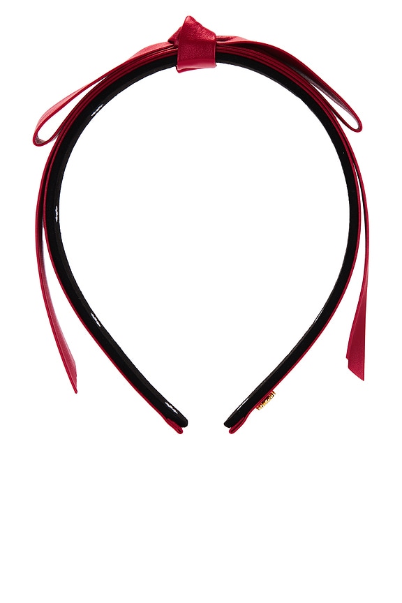 view 2 of 3 DIADEMA DE PIEL SINTÉTICA BARDOT in Lipstick Red