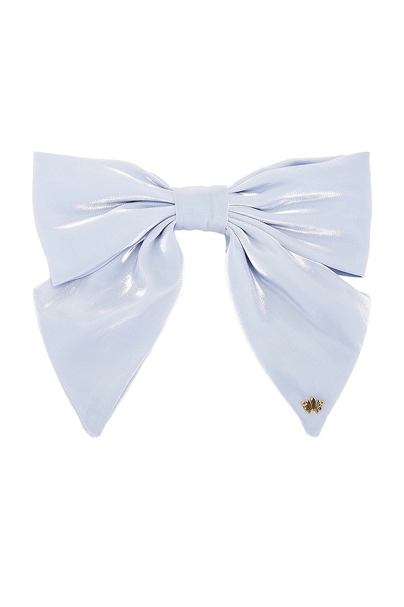 view 2 of 3 Natalia Bow Barrette in Capri Blue