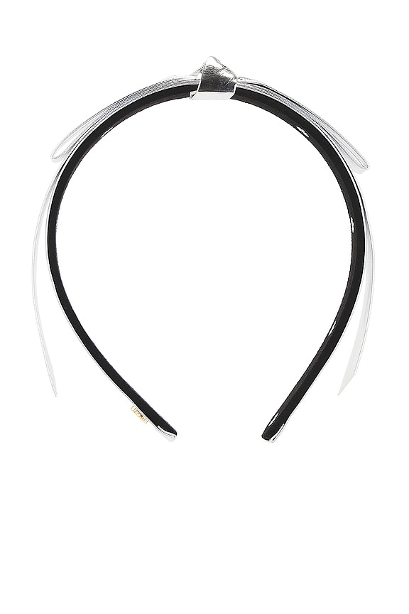 view 2 of 3 Bardot Faux Leather Headband in Silver