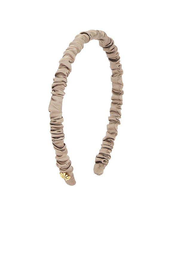 view 2 of 3 SERRE-TÊTE EN SOIE JESSIE in Cacao