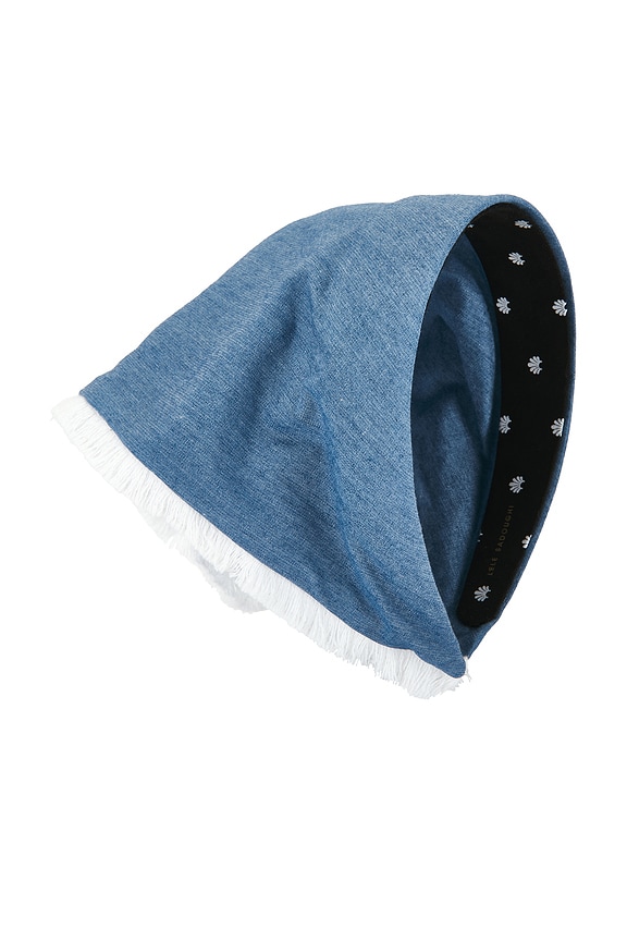 view 2 of 2 Jackie Chambray Handkerchief Headband in Light Denim