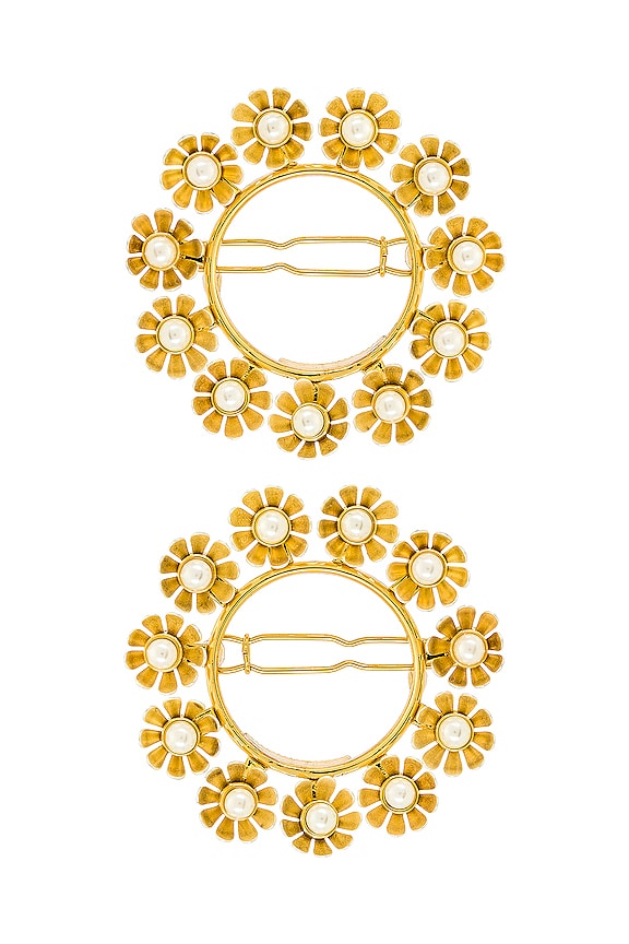 view 2 of 3 CLIP FLOWER in Pearl