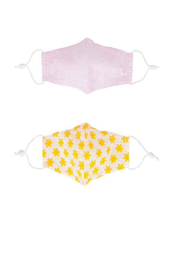 view 2 of 3 Set of 2 Face Masks in Pastel