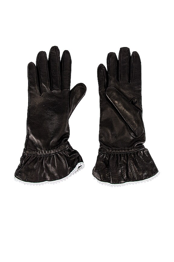 view 1 of 2 Ruffle Glove in Jet