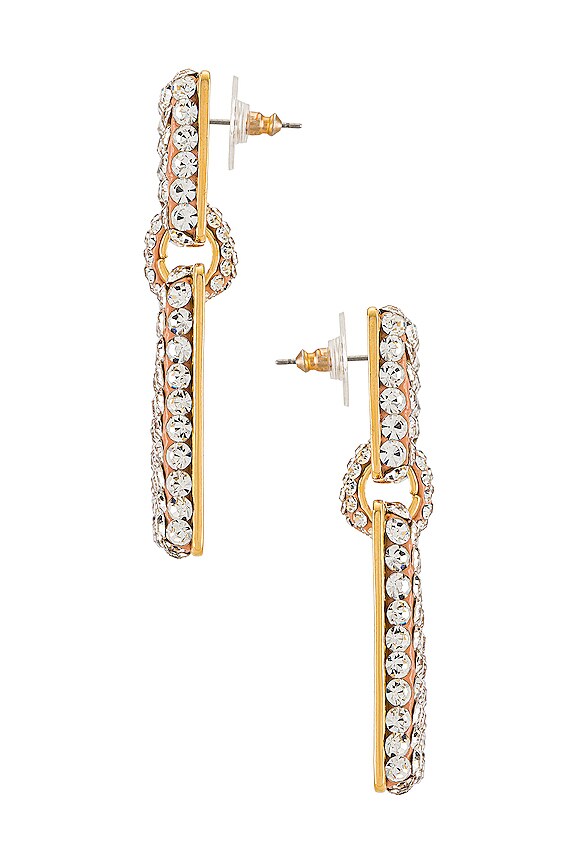 view 2 of 3 BOUCLES D'OREILLES VICTORIA in Crystal