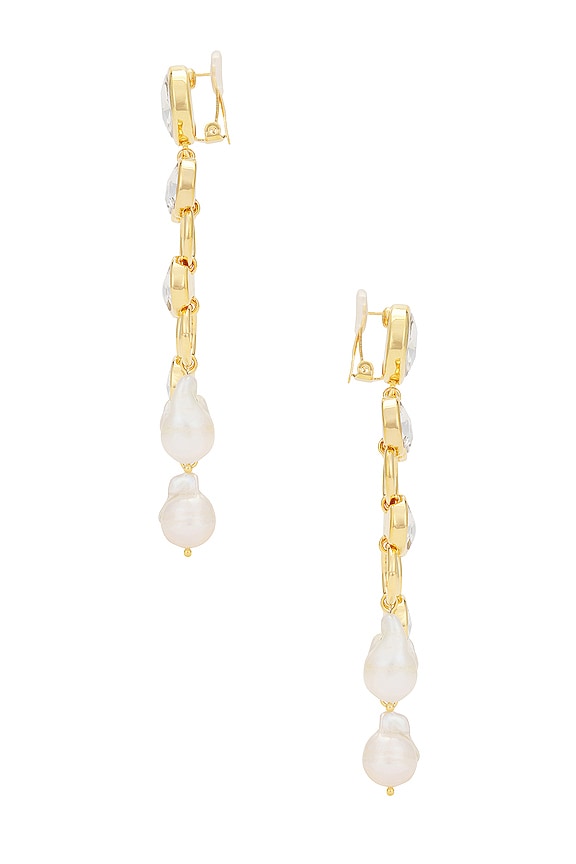 view 2 of 3 PENDIENTES CHANDELIER CLIP ON in Crystal