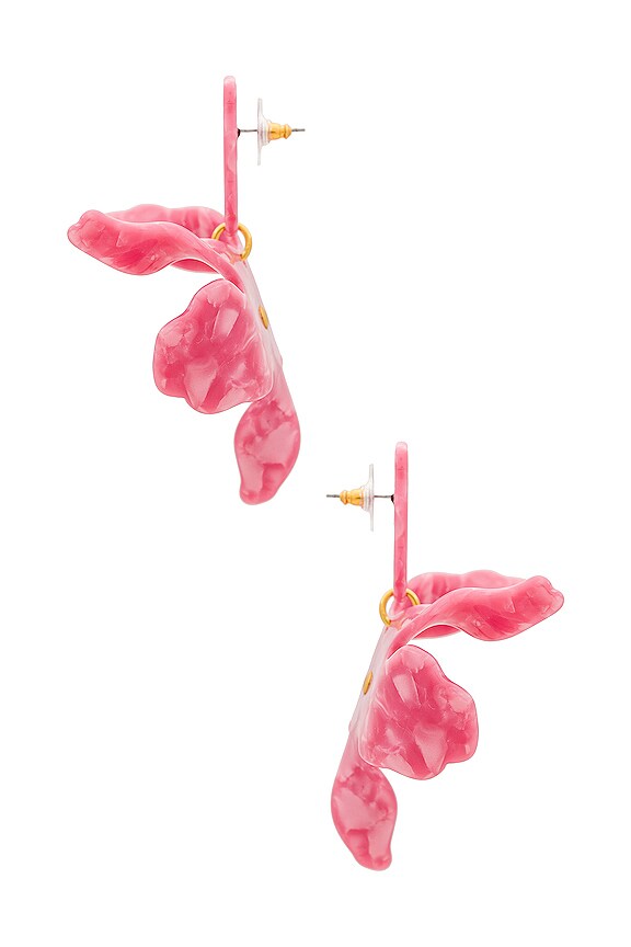 view 2 of 2 LILY クリスタルイヤリング in Rose