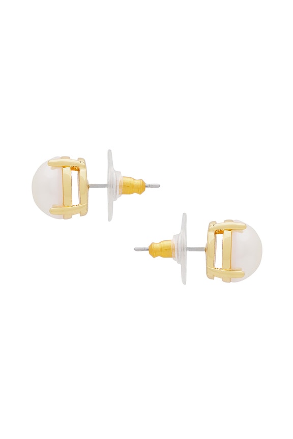 view 2 of 2 CLOUS D'OREILLES ASHFORD PEARL in Ivory Pearl