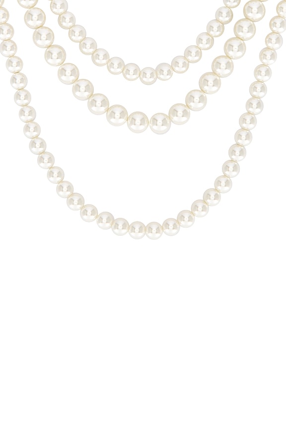 view 2 of 3 THREE STRAND ネックレス in Pearl