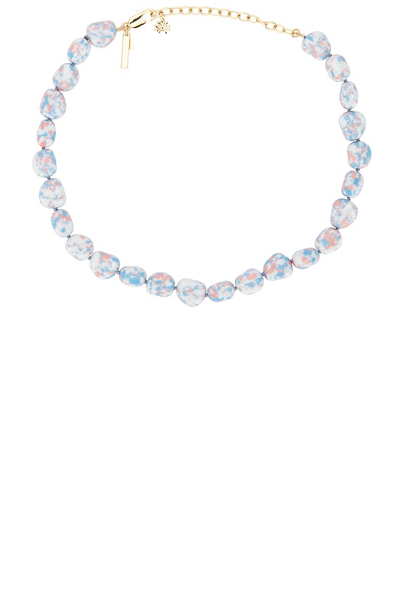 view 1 of 3 Baroque Collar Necklace in Coral Mist