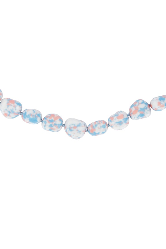 view 2 of 3 Baroque Collar Necklace in Coral Mist