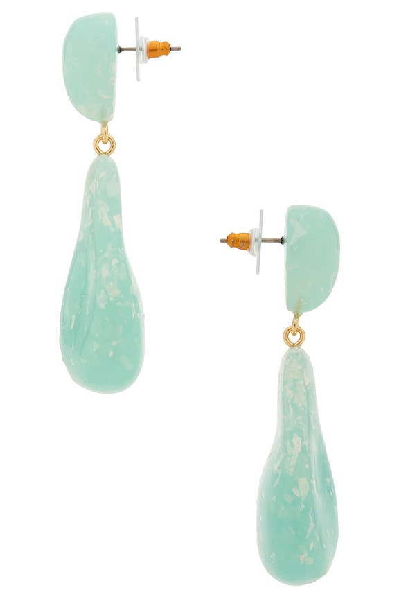 view 2 of 2 PENDIENTES LARGOS WILMA in Ocean Spray