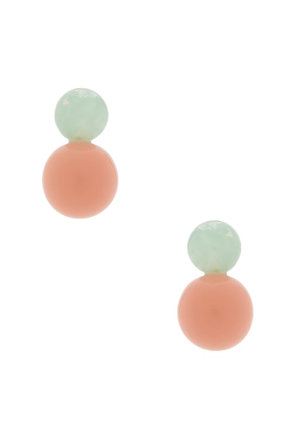 view 1 of 2 Oasis Double Drop Earrings in Blush Opal
