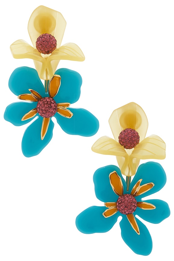 view 1 of 2 PENDIENTES DE CLIP BOUQUET PARADIS in Sherbert Spray