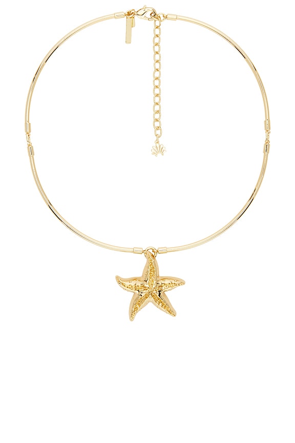 view 1 of 2 COLLAR COLGANTE STARFISH in Gold