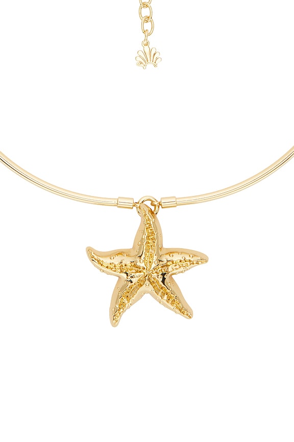 view 2 of 2 COLLAR COLGANTE STARFISH in Gold