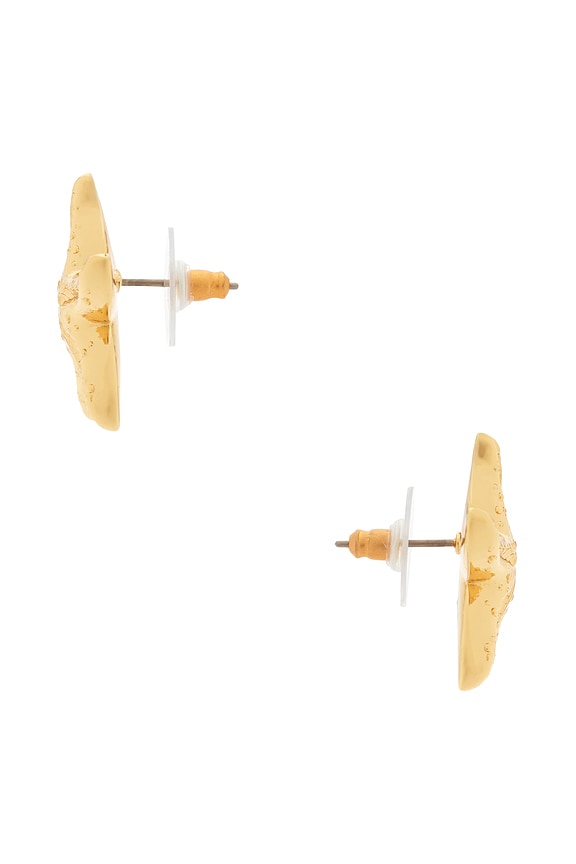view 2 of 2 PENDIENTES DE TACHUELA STARFISH in Gold