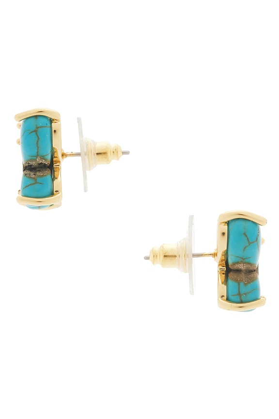 view 2 of 2 Butterfly Stud Earrings in Turquoise