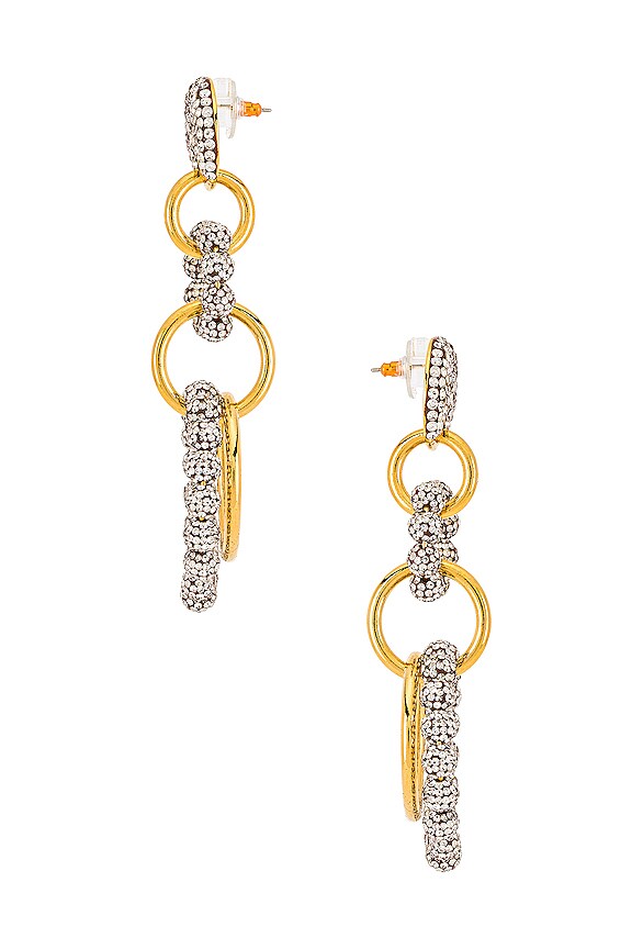 view 2 of 3 CRYSTAL LOOP DE LOOP 귀걸이 in Crystal