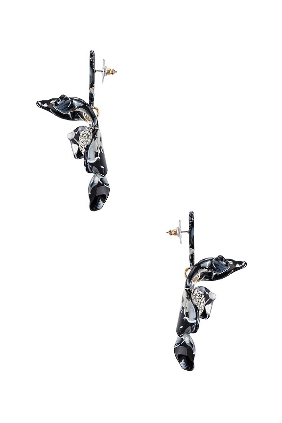 view 2 of 3 PENDIENTES CRYTSAL in Noir Tortoise