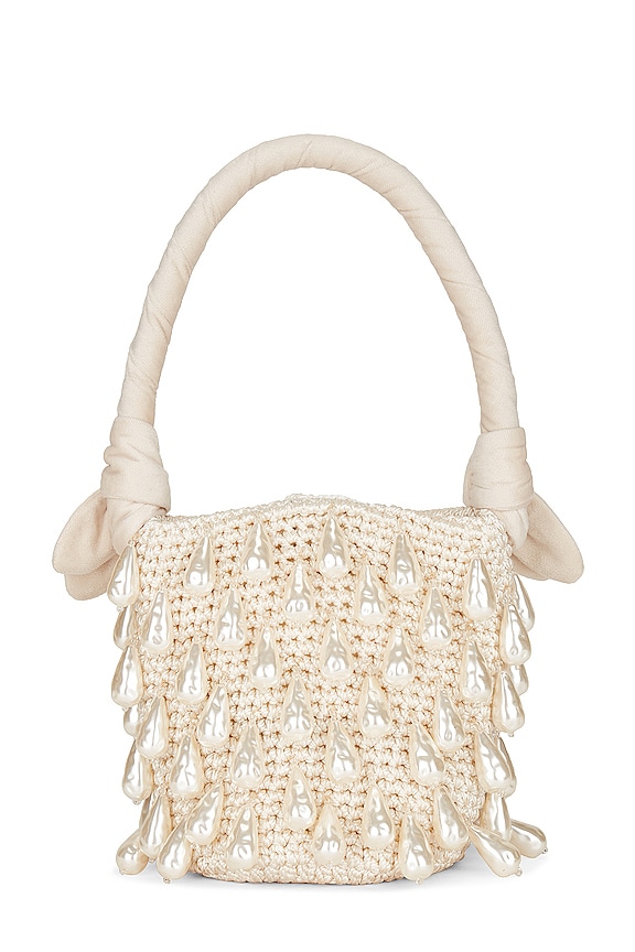 view 2 of 4 Beatrix Baroque Pearl Bag in Ivory