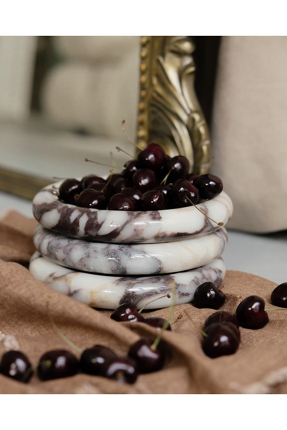 view 2 of 5 Calacatta Marble Catchall Tray in 