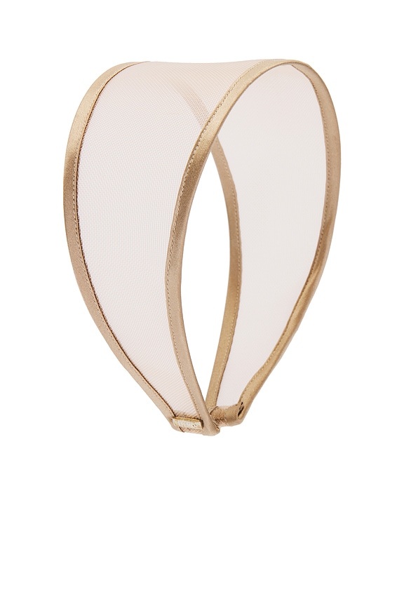 view 2 of 3 Giselle Wide Sheer Headband in Tan