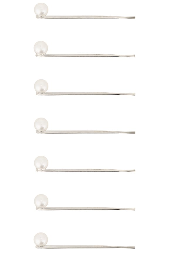 view 2 of 2 Hair Pin Set Of 7 in Pearl
