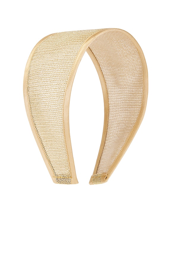 view 2 of 3 Giselle Sheer Wide Headband in Gold