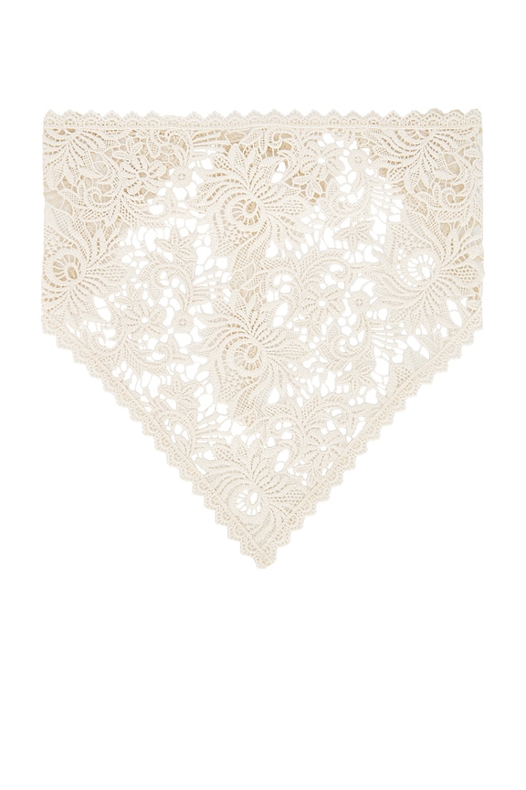 view 2 of 3 Esme Crochet Bandana in Ecru