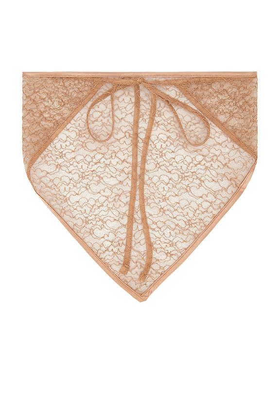 view 2 of 3 Sheer Lace Bandana in Nude