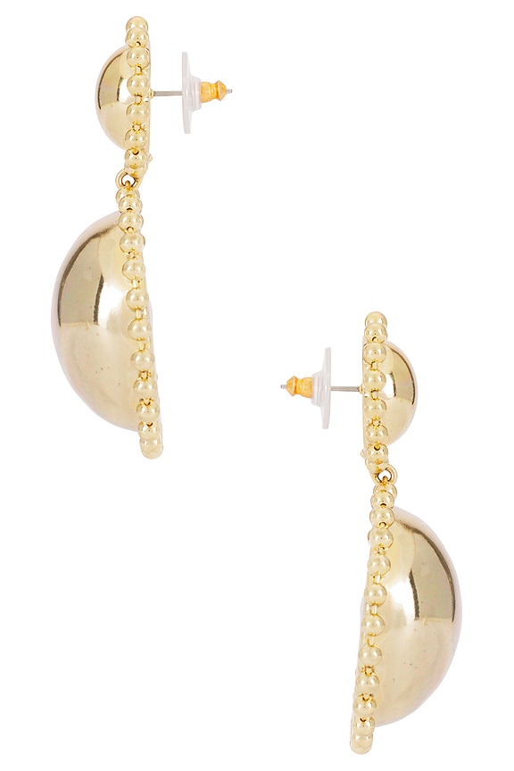 view 2 of 5 PENDIENTES LARGOS LUCIA in Gold